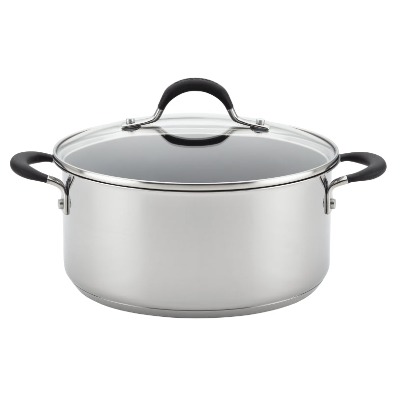 Circulon Momentum Stainless Steel Nonstick Dutch Oven, 5-Quart