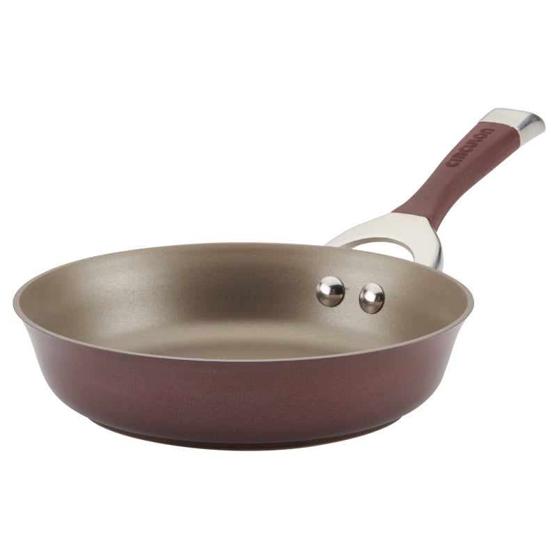 Circulon Symmetry Hard Anodized Nonstick Induction Frying Pan, 8.5-Inch, Merlot