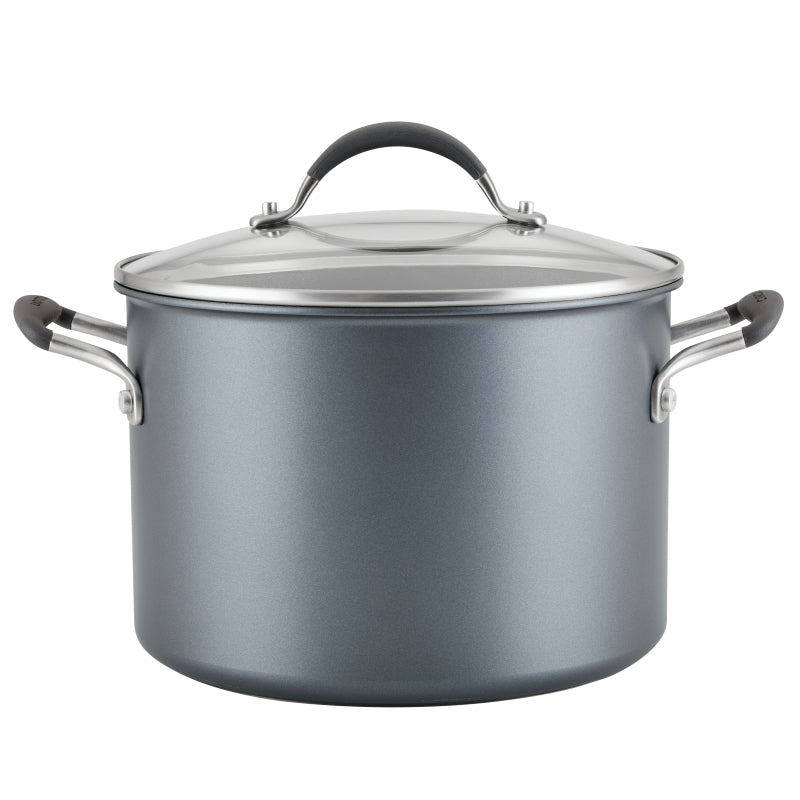 Circulon A1 Series with ScratchDefense Nonstick Induction Stockpot with Lid, 8-Quart, Graphite