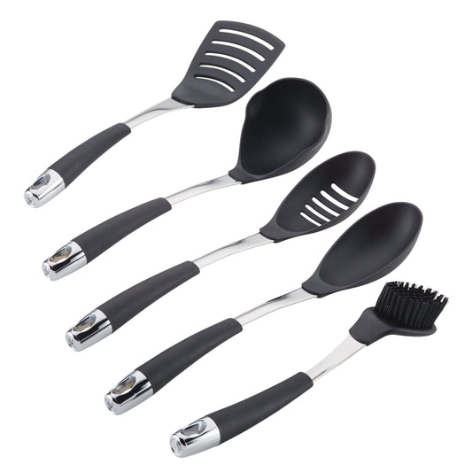 Circulon Harmony Tools Nylon Tool Set, 5-Piece, Black