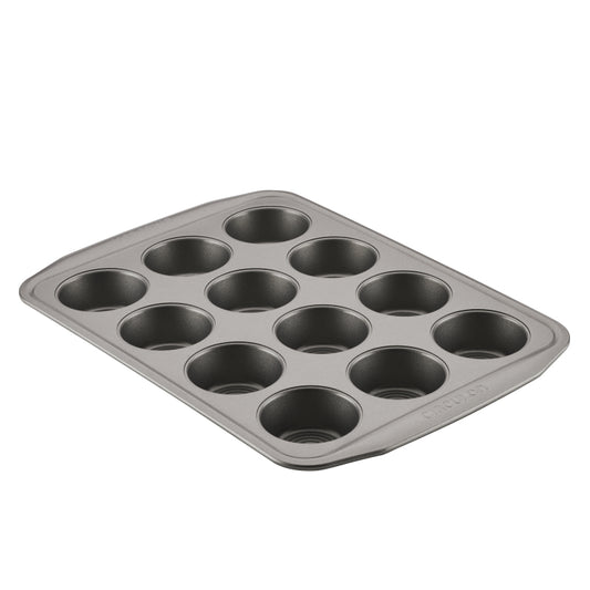 Circulon Bakeware Nonstick Muffin Pan, 12-Cup, Gray