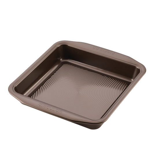 Circulon Bakeware Nonstick Square Cake Pan, 9-Inch, Chocolate Brown