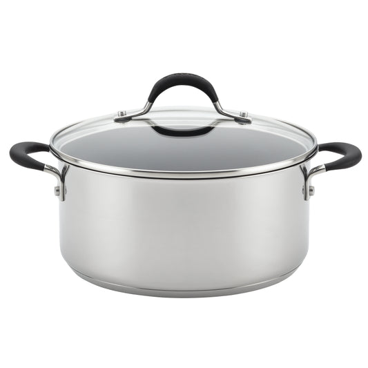 Circulon Momentum Stainless Steel Nonstick Dutch Oven, 5-Quart