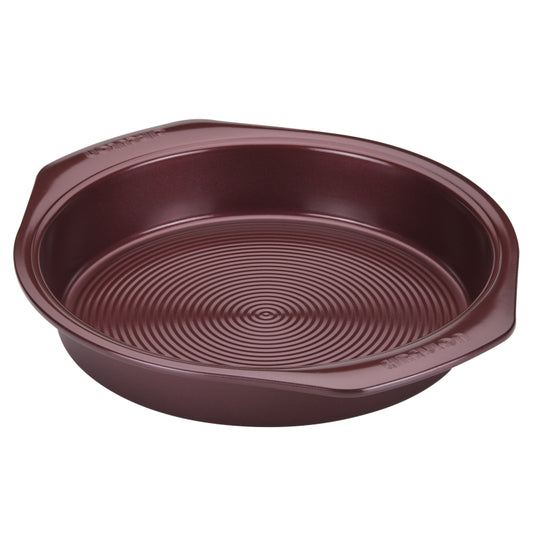 Circulon Bakeware Nonstick Round Cake Pan, 9-Inch, Merlot