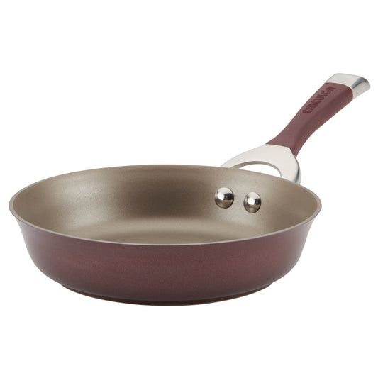 Circulon Symmetry Hard Anodized Nonstick Induction Frying Pan, 8.5-Inch, Merlot