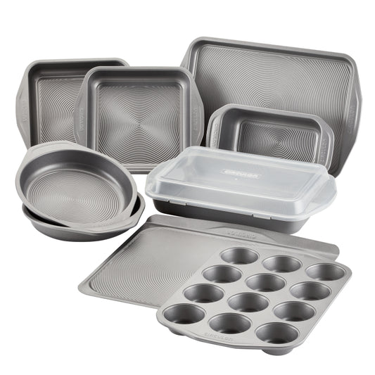 Circulon Total Nonstick Bakeware Set, 10-Piece, Gray
