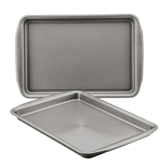 Circulon Bakeware Nonstick Cookie Pan Set, 2-Piece, Gray