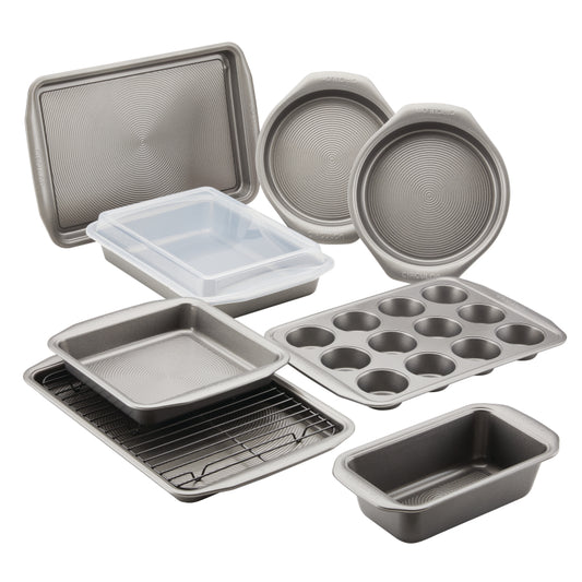 Circulon Bakeware Nonstick Bakeware Set, 10-Piece, Gray