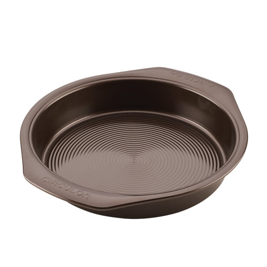 Circulon Bakeware Nonstick Round Cake Pan, 9-Inch, Chocolate Brown