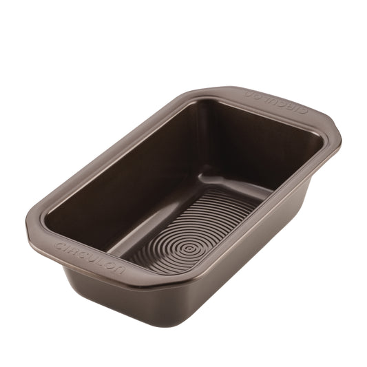 Circulon Nonstick Bakeware 9-Inch x 5-Inch Loaf Pan, Chocolate Brown