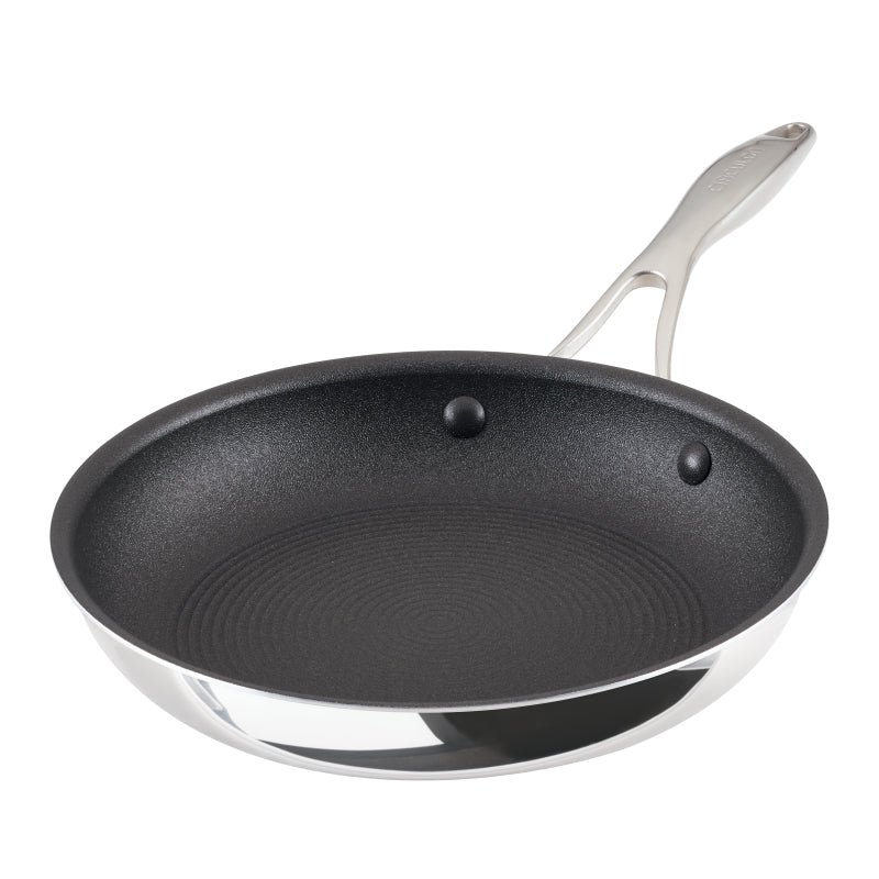Circulon C1 Series Clad Stainless Steel with ScratchDefense Technology Nonstick Induction Frying Pan, 10 Inch