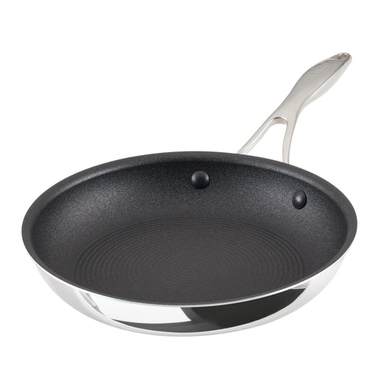 Circulon C1 Series Clad Stainless Steel with ScratchDefense Technology Nonstick Induction Frying Pan, 10 Inch