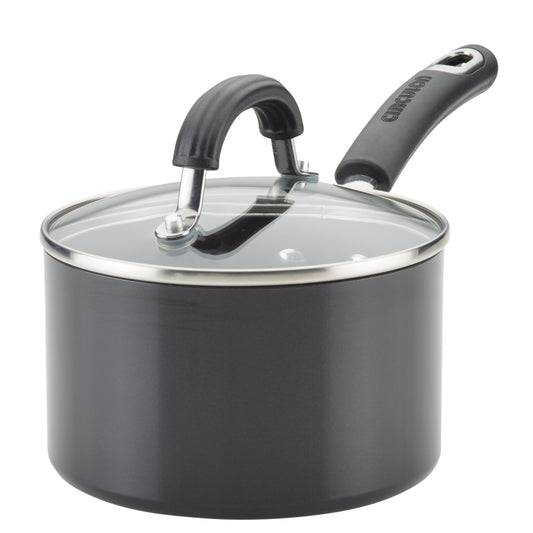 Circulon 2Quart Covered Saucepan Black
