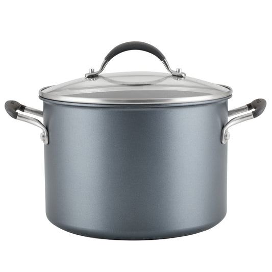 Circulon A1 Series with ScratchDefense Nonstick Induction Stockpot with Lid, 8-Quart, Graphite