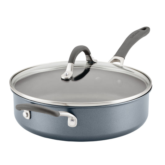 Circulon A1 Series with ScratchDefense Nonstick Induction Sauté Pan with Lid, 5-Quart, Graphite