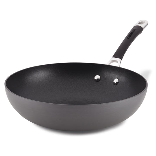 Circulon Momentum Hard-Anodized Nonstick 12-Inch Stir Fry, Gray