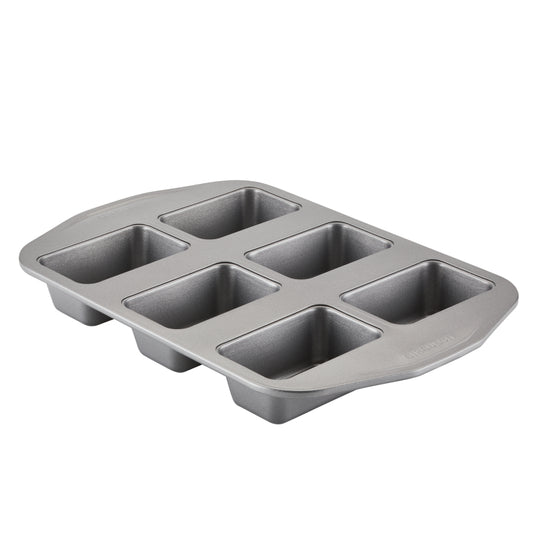 Circulon Nonstick Bakeware Mini Loaf Pan, 6-Cup, Gray